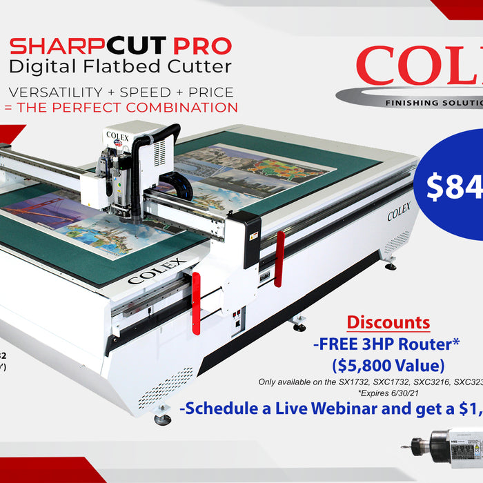 COLEX SHARPCUT PRO Digital Flatbed Cutter