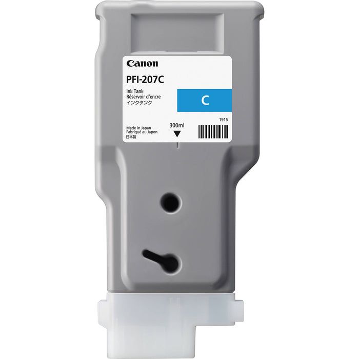 Canon 300ml PFI-207C Ink Tank Cartridge (MPN: 8790B001AA)